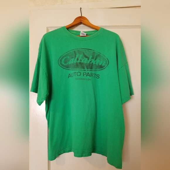 Gildan Other - Callahan Auto logo from the movie Tommy Boy, green with logo in black, men's XXL